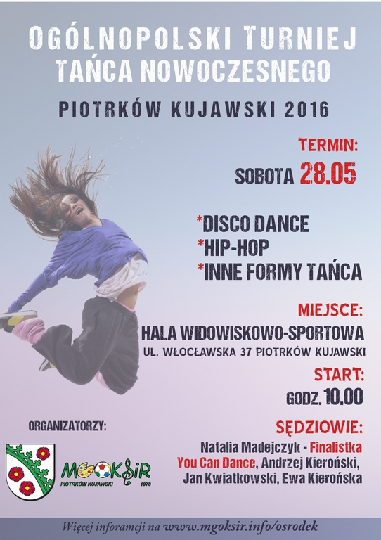 Turniej Tańca Nowoczesnego - Piotrków Kujawski 2016